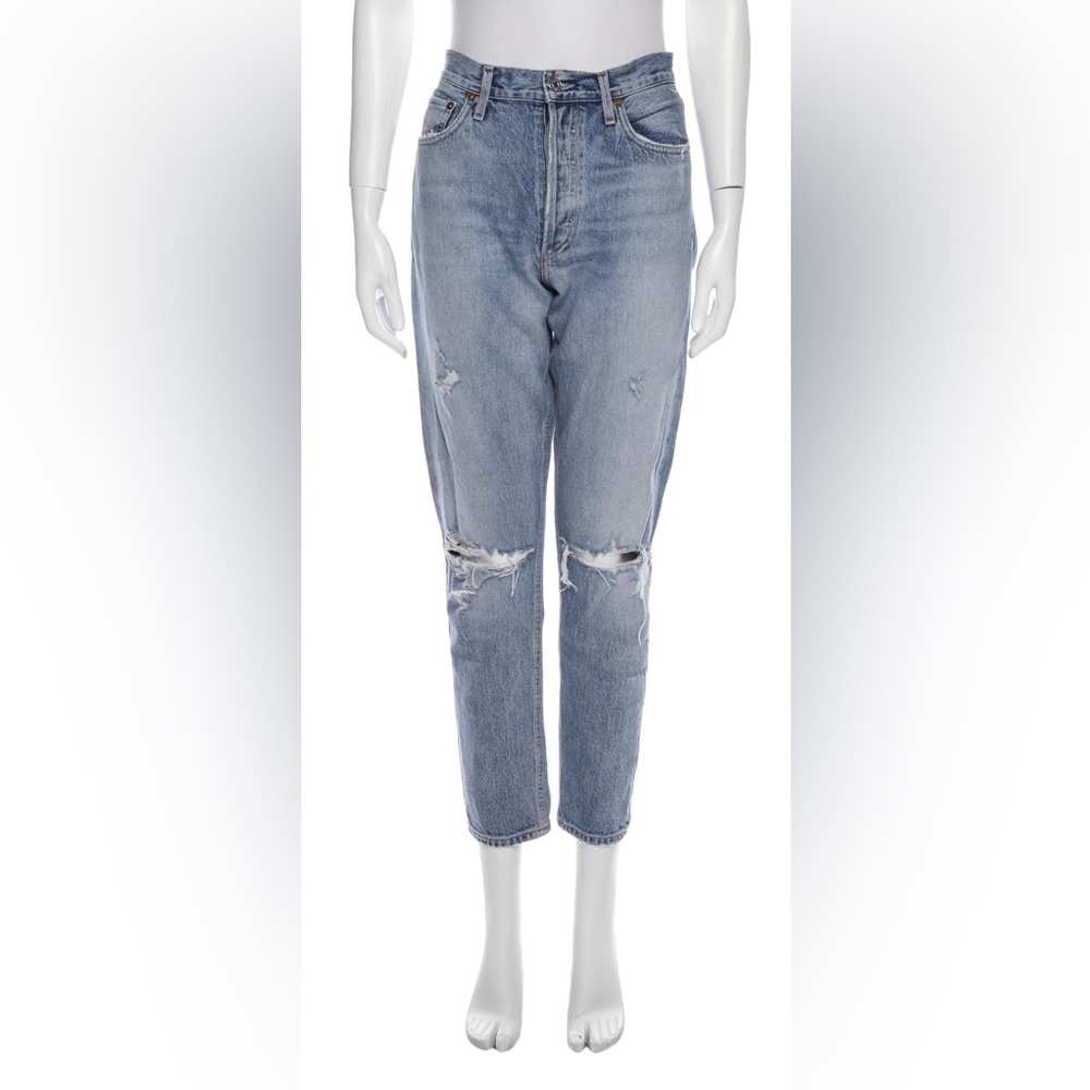 Agolde mid rise straight jeans sz 27